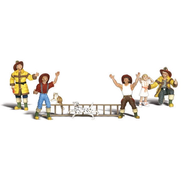Woodland Scenics - Firemen to the Rescue (HO scale) - A1882