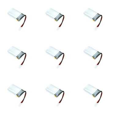 HobbyFlip Battery 3.7v 360mah 25c LiPo 360mAh37v Compatible with RC Drone 9 Pack