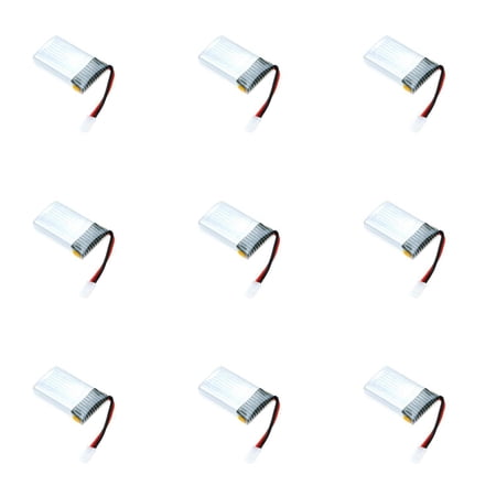 HobbyFlip Battery 3.7v 360mah 25c LiPo 360mAh37v Compatible with RC Drone 9 Pack