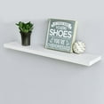 thumbnail image 2 of WELLAND 36 Inch Simons Wood Modern Floating Shelf Wall Mounted Display Shelves, 36"L x 7 3/4"D x 1 1/4"T, White, 2 of 5