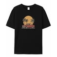 thumbnail image 5 of Red Retro Style Car T Shirts for Women Short Sleeve Cotton Crewneck T-Shirt Palm Tree Yellow Sunset Tee Tops Casual Basic T-Shirts, XS-5XL Black XS, 5 of 7