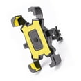 thumbnail image 2 of Bicycle Phone Holder Anti-slip Adjustable Bike Mount 4.5-6.8 Inch Portable Cycling Biking Racing Mounting Stand Accessory Yellow for Handlebar, 2 of 10