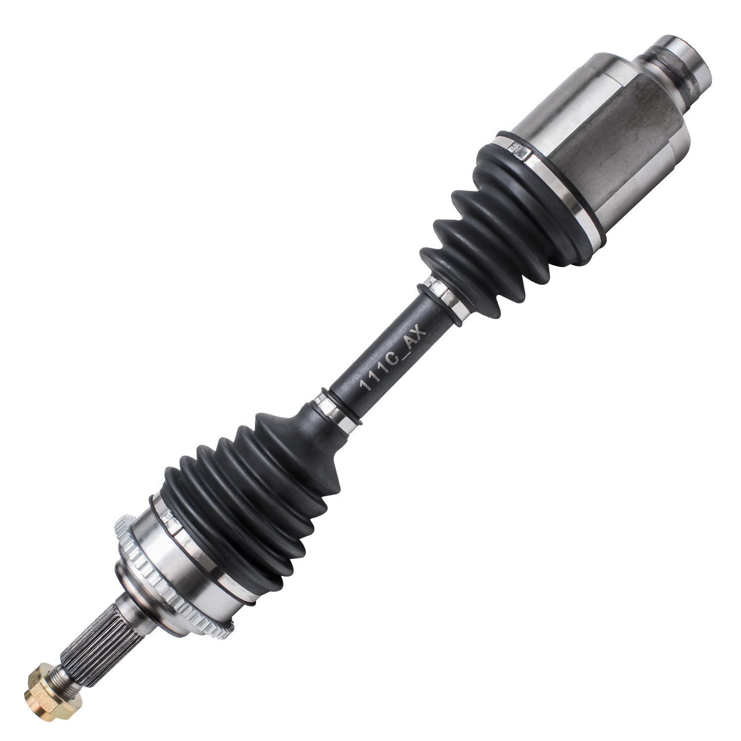 Detroit Axle - Front 2pc CV Axles for 2006-2009 Ford Fusion, 06 Lincoln Zephyr, 06-09 Mercury Milan, 2 CV Axle Assembly 2006 2007 2008 2009 Replacement