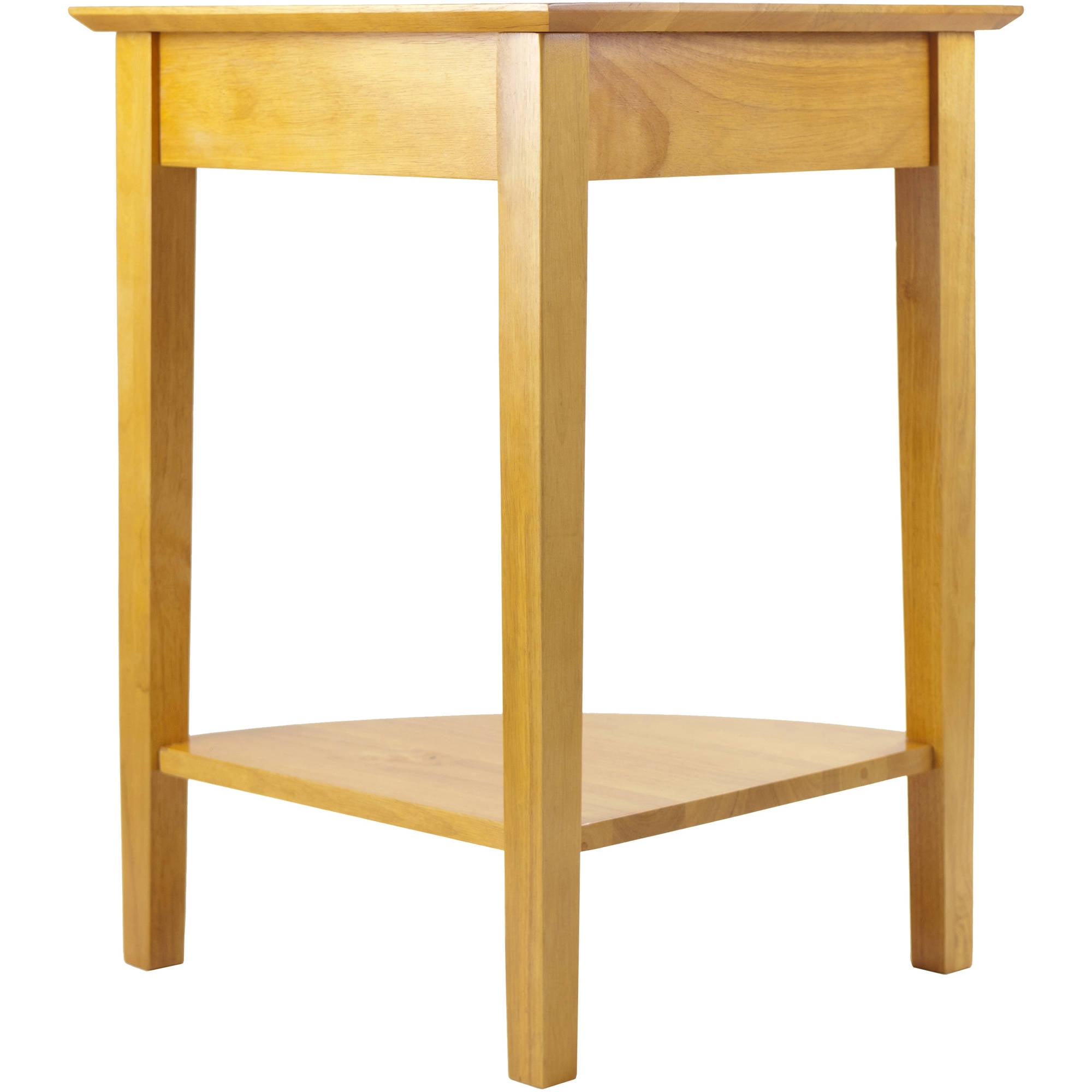 Winsome Wood Studio Home Office Corner Table Honey Finish