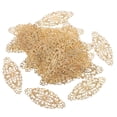thumbnail image 1 of 50pcs Set Antique Filigree Decorative Metal Accessories Embellishments Gold, 1 of 8