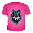 thumbnail image 3 of TSADFHJI Chemises pour Hommes Manches Courtes Décontracté T-Shirt pour Homme Col Rond Manches Courtes Imprimé Animal Art de Rue Chemise de Sport TTTG, 3 of 3