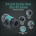 thumbnail image 4 of Garden Water Hose Shut Off Valve, 3/4" Faucet Connectors for Landscaping, Flow Control (6 Pack), 4 of 6