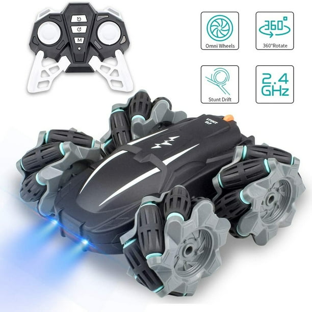 Remote Control Car,360 Rotation Drift Stunt ELF,Rechargeable Vehicle with Cool Lights,High Speed