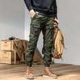 thumbnail image 3 of CAAYU Joggers pantalones Cargo hombres Casual Y2k pantalones masculinos multibolsillos pantalones de chándal ropa de calle Techwear pista táctica pantalones grises hombres, 3 of 4
