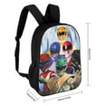 thumbnail image 2 of Power Rangers Backpack 17 Inch Shoulder Bag Sturdy Laptop Backpack Daypack for Men Women Travel School, 2 of 8
