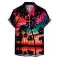 thumbnail image 1 of VBARHMQRT Chemise Reste pour Hommes Chemise d'Été Confortable à Manches Courtes Imprimée Rouge, 1 of 3