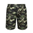 thumbnail image 3 of New trending & for spring Viikei Men's Shorts in Lightweight Cotton,Men's Casual Printing Casual Drawstring Pockets Elastic Sports Shorts Green S, 3 of 7
