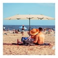 thumbnail image 1 of 15x9ft Double-Sided Patio Umbrella Outdoor Market Umbrella Large Sunbrella Table Umbrellas with w/Crank for Deck Pool Patio, 1 of 1