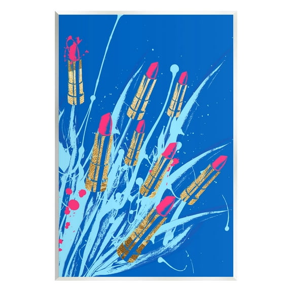 Stupell Industries Vivid Glam Lipstick Arrangement Graphic Art Unframed Art Print Wall Art, Design by Lil' Rue