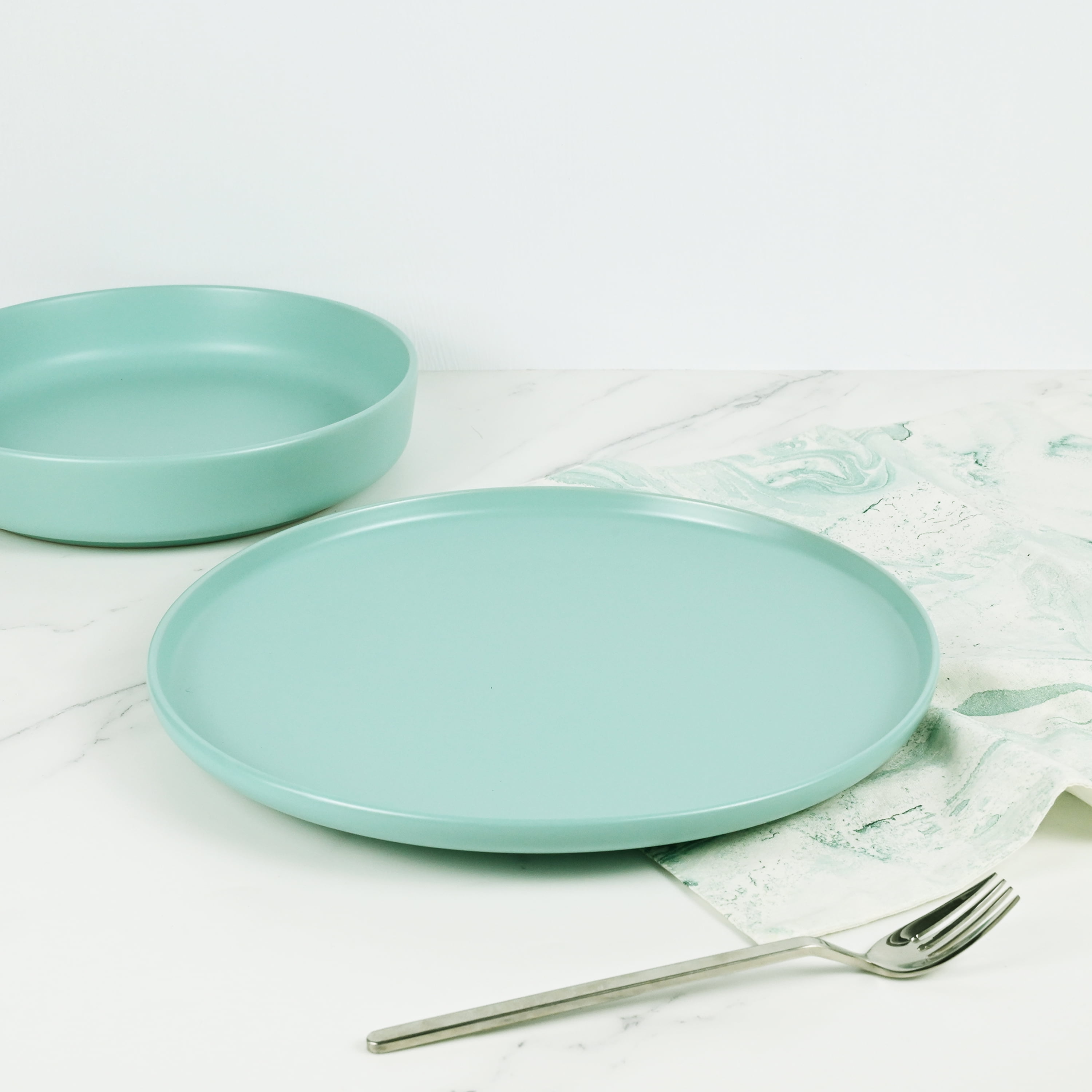 Mainstays Alessandra Mint Stoneware Dinner Plate