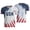 K, variant on USA Soccer Jersey for Men Women, Patriotic American Flag Football Jersey, Soccer Shirt for Fans and Players, Short Sleeve Football Shirt, Casual Sport World Soccer Tee for Adult