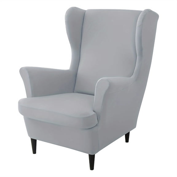 GYTY 2pcs/set Stretch Wingback Chair Covers, Armchair Slipcovers Soft Stretch Armchair Covers With Elastic Band For Living Room Bedroom Home Decor