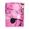 thumbnail image 2 of Minnie Mouse Throw Blanket 45" x 60" All-Over Print Disney Pink, 2 of 3