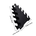 thumbnail image 2 of SKISUNO 2Pcs Heavy Duty Dumbbell Rack Storage Black PP Simple Holder for Exercise, 2 of 8