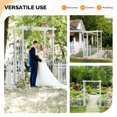 thumbnail image 6 of Ktaxon PVC Garden Arch 7Ft Garden Arch Arbor w/ Door,Fence for Outdoor Patio Wedding Entrances, 6 of 7