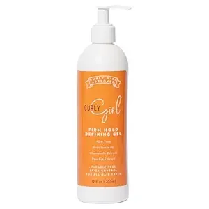 Curly Girl Gel for Curly Hair – Strong Hold Styling Gel, Paraben Free Hair Styling Gel with Aloe Vera, 32 oz
