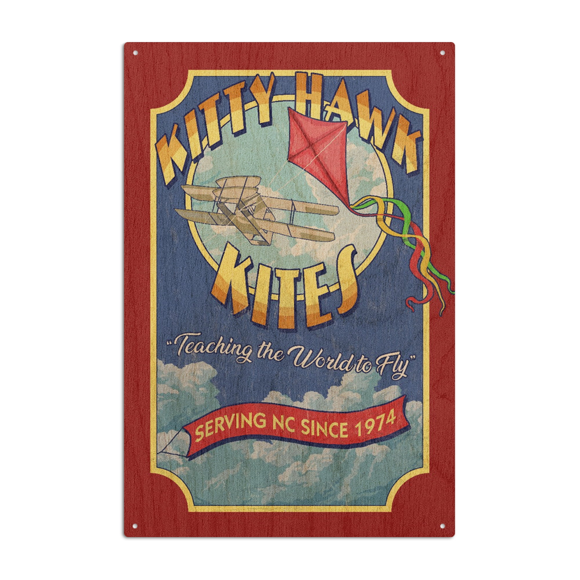 Outer Banks, North Carolina, Kitty Hawk Kites Shop Vintage Sign