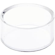 Plymor Clear Acrylic Beveled Egg, Marble, Ball or Sphere Display Holder Stand, 1" H x 2" W (12 Pack)