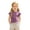 Purple, variant on SNKSDGM Baby Girls' Ruffle Trim Short Sleeve Top, Solid Color Lettuce Edge Basic Tee Comfortable Fit Cropped for Summer & Year-Round Layering White 9-12 Months
