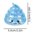 thumbnail image 3 of Roiihwy Prank Feces Squish Toys, Slow Rebound Squeeze Stress Balls, Blue, 2.2", Stress Relief Sensory Toys, 3 of 5