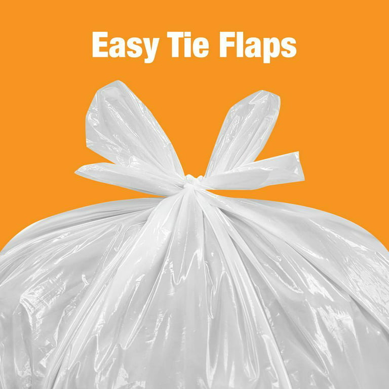 ToughBag 50 Gallon Trash Bags, 42 x 47 Clear Garbage Bags (200 COUNT) –  Outdoor Industrial Garbage Can Liner for Outdoor, Construction, Lawn