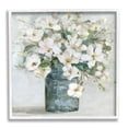 thumbnail image 4 of Stupell Industries White Geranium Bouquet Blossoming Flower Arrangement Vase Painting White Framed Art Print Wall Art, Design by Sally Swatland, 4 of 5