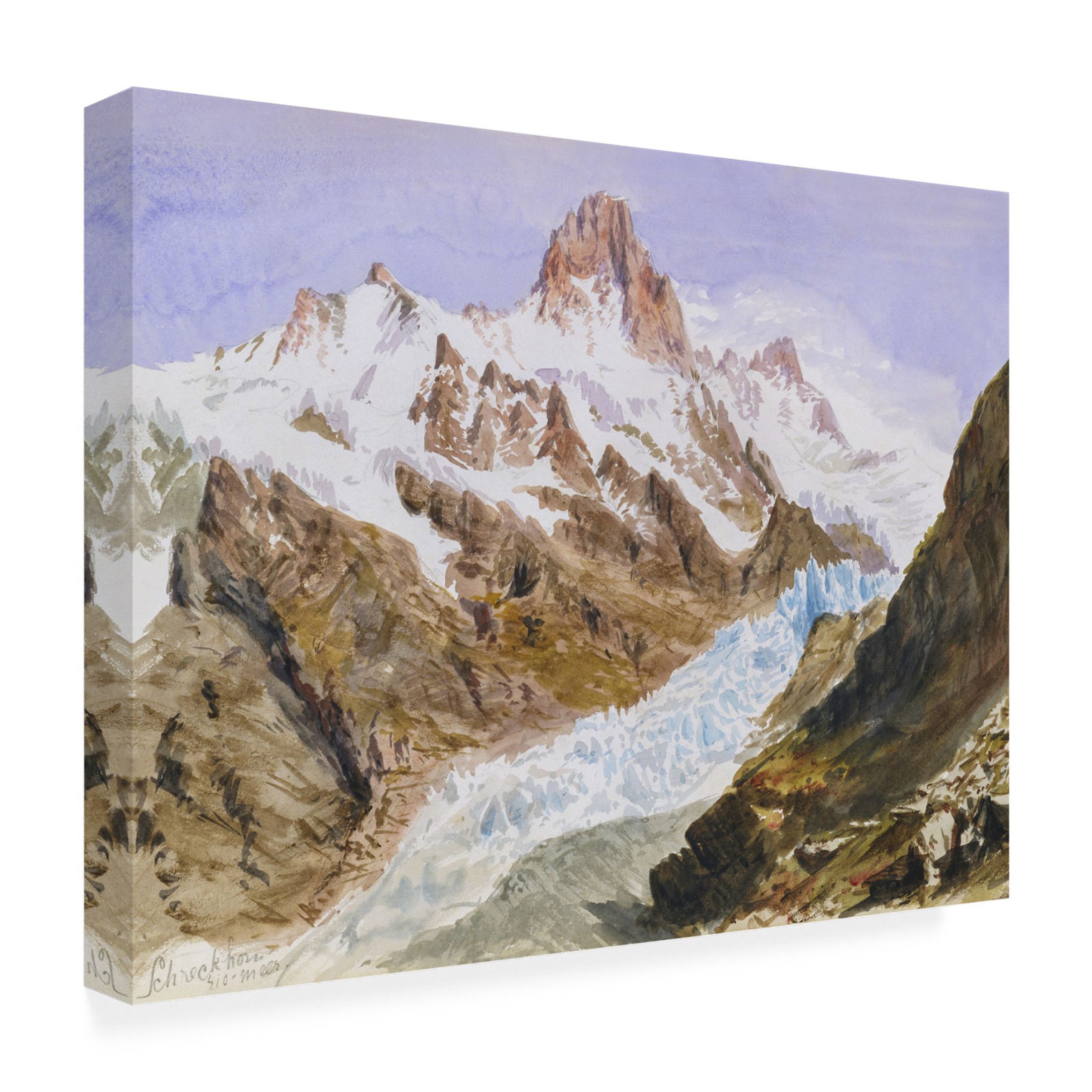 Trademark Fine Art John Singer Sargent  Sargent Mountainous Landscapes IV Canvas Wall Art