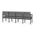 thumbnail image 5 of Lenox Steel Reception Waiting 4 Seats Chair / Charcoal Steel / Light Gray, 5 of 5