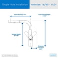 thumbnail image 2 of Danze Mid-Town Single Handle Pull Down Kitchen Faucet with SnapBack Retraction,Stainless Steel, 2 of 5