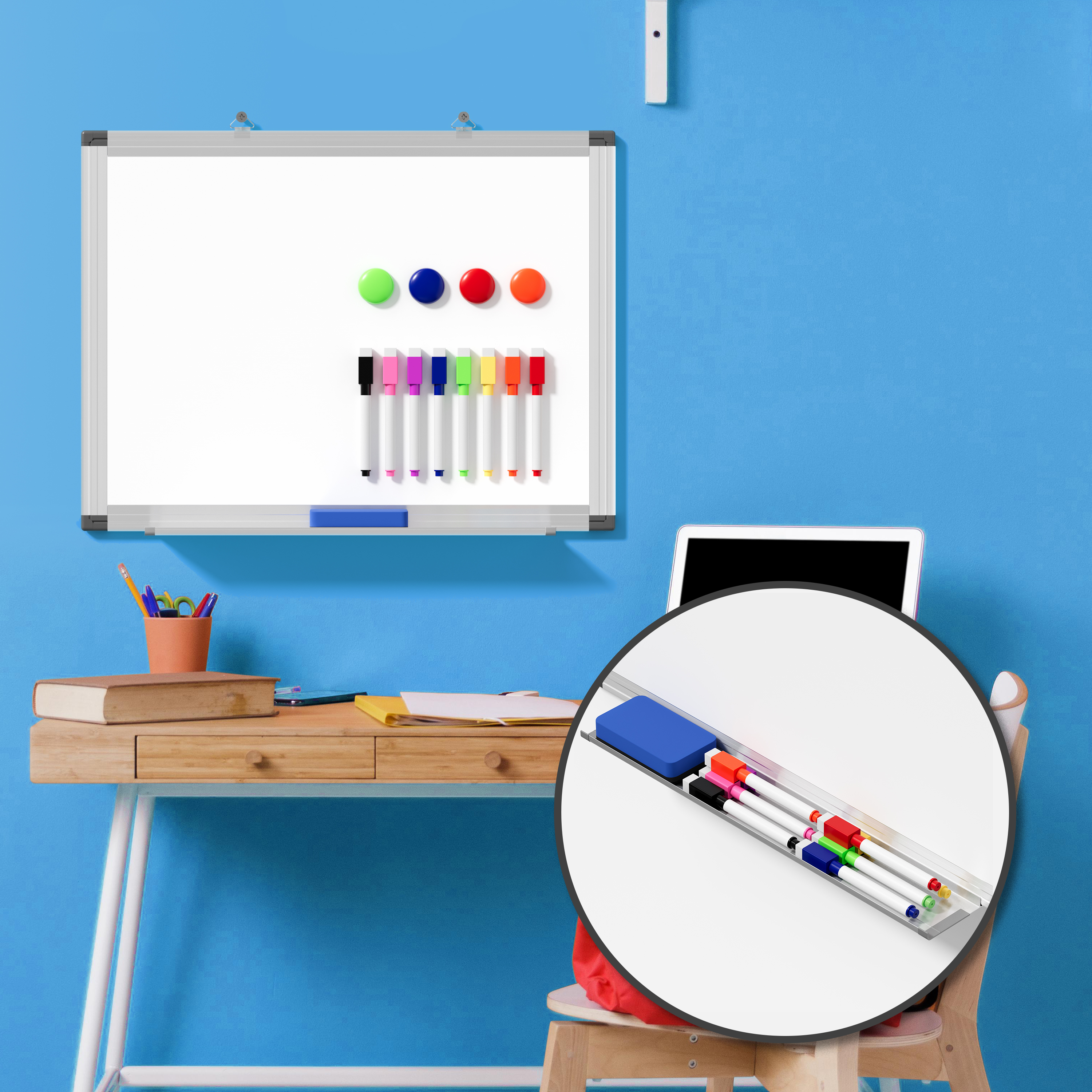 Tooloton 16" x 12" Magnetic Dry Erase Board photo 6
