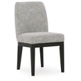 thumbnail image 3 of Signature Design by Ashley Burkhaus Traditional Upholstered Dining Chair, Set of 2, Dark Brown, 3 of 6