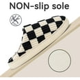thumbnail image 2 of House Slippers for Women Men,Plush House Shoes Memory Foam Checkered Slippers Womens Casual Fuzzy Bedroom Indoor Outdoor Plaid Shoes with Fur Lining, 2 of 7