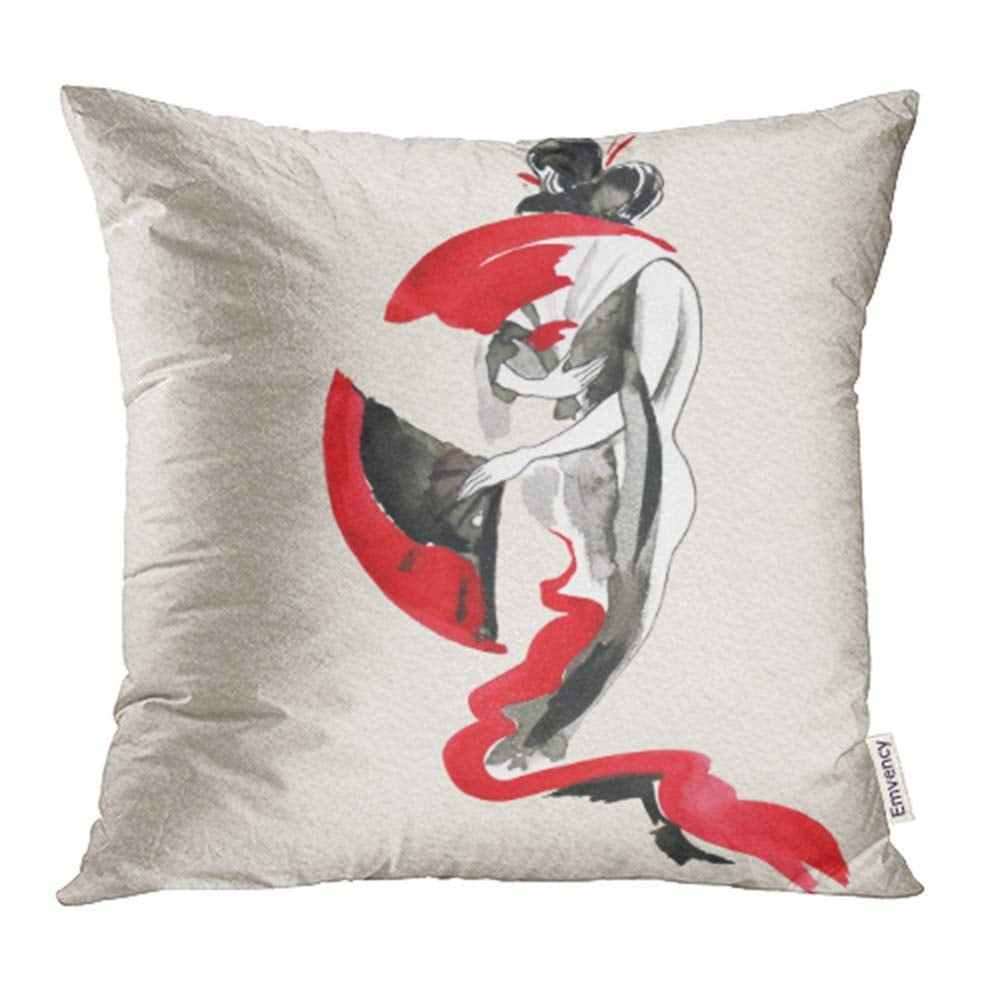 ARHOME Asia Women in Traditional Japanese Style Watercolor Hand