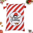 thumbnail image 2 of De Papá Noel De Navidad De Gran Capacidad Bolsa De Regalo De Rayas Verdes De Navidad Bolsa De Lona Plegable Con Cordón 2021 Bolsas Kearding HA041406-01, 2 of 6