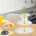 thumbnail image 2 of Bandeja de Almacenamiento Sunnimix de postre blanco Soporte para cupcakes, 2 of 8