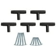 thumbnail image 6 of 5 Pcs Black /gold Thicken Kitchen Cabinet Knobs And Handles Drawer Pulls Bedroom Knobs Brass T Bar Cabinet Hardware, 6 of 8