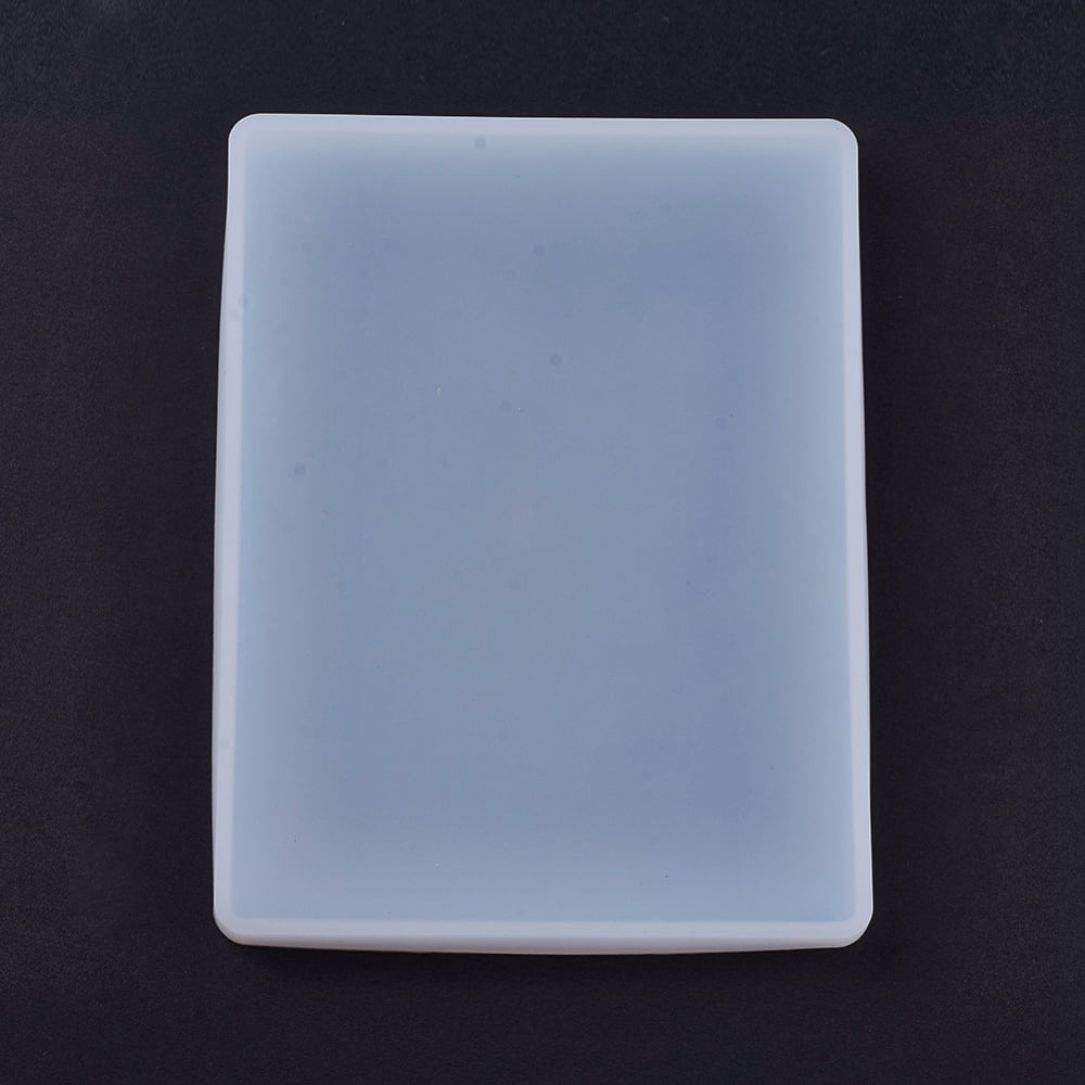 Silicone Molds Resin Casting Molds For UV Resin Epoxy Resin Jewelry Making Rectangle White 205x155x12mm Inner: 198x148mm