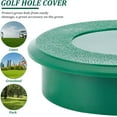thumbnail image 6 of 3Pcs Green Golf Cup Cover 4 Inch Golf Hole Putting Green Golf Practice Training Aids Golf Training Equipment for Outdoor Activities Golf Activities, 6 of 9