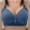 Blue, variant on SMihono Stylish Daisy Comfort Lace Bras for Older Women - Convenient Front Closure, Full Support, Lace Embroidered Thin Bras Black 42