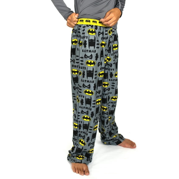 DC Comics Batman Boy's Flannel Pajama Pants (Little Kid/Big Kid) 21BM242BPT