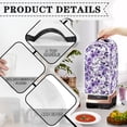 thumbnail image 4 of Yuyamidu Purple Flower Blender Cover Anti Scratch Kitchen Appliance Dustproof Cover Universal Juicer Coffee Maker Cover Soy Milk Maker Cover Multi Cooker Mixer Covers, 4 of 6