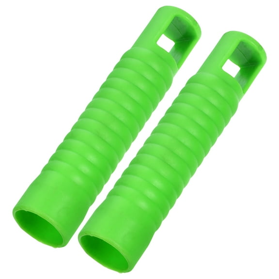 BESTOYARD 2Pcs Easy Install Mop Handle End Caps in Green for Dustpan Rod and Clothesline Stick Replacement