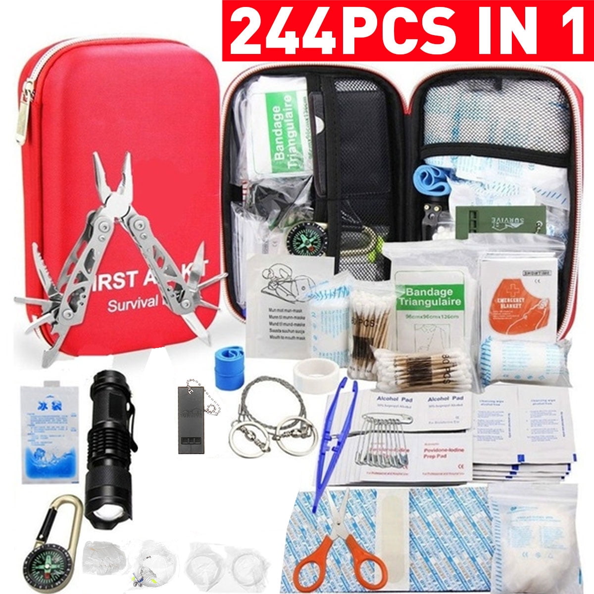 Multifunctional Handy First Aid Kit Portable Survival Firstaid Packet