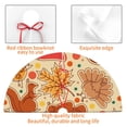 thumbnail image 4 of Sikiie Autumn Animal Maple Leaves 30-48 inches {designName} Print Christmas Tree Skirt Snowman Xmas Tree Skirt with Edge Christmas Decorations for Holiday Party-36", 4 of 7