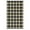 Black & Coffee, variant on Gavee 9'x12' Plaid Outdoor Rug, Waterproof Reversible Patio Area Rug Indoor Outdoor Carpet, Plastic Farmhouse Geometric Carpet for RV Camping Deck Balcony, Brown and White